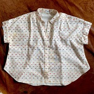 Madewell Hilltop Shirt in Rainbow Clipdot